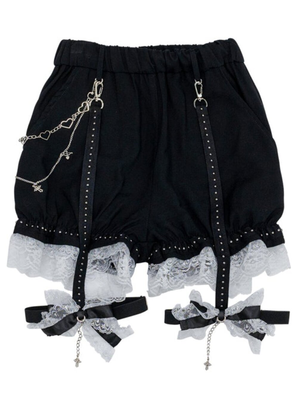 NEW ACDC Rag -Swaying Heart Dark Jirai Shorts